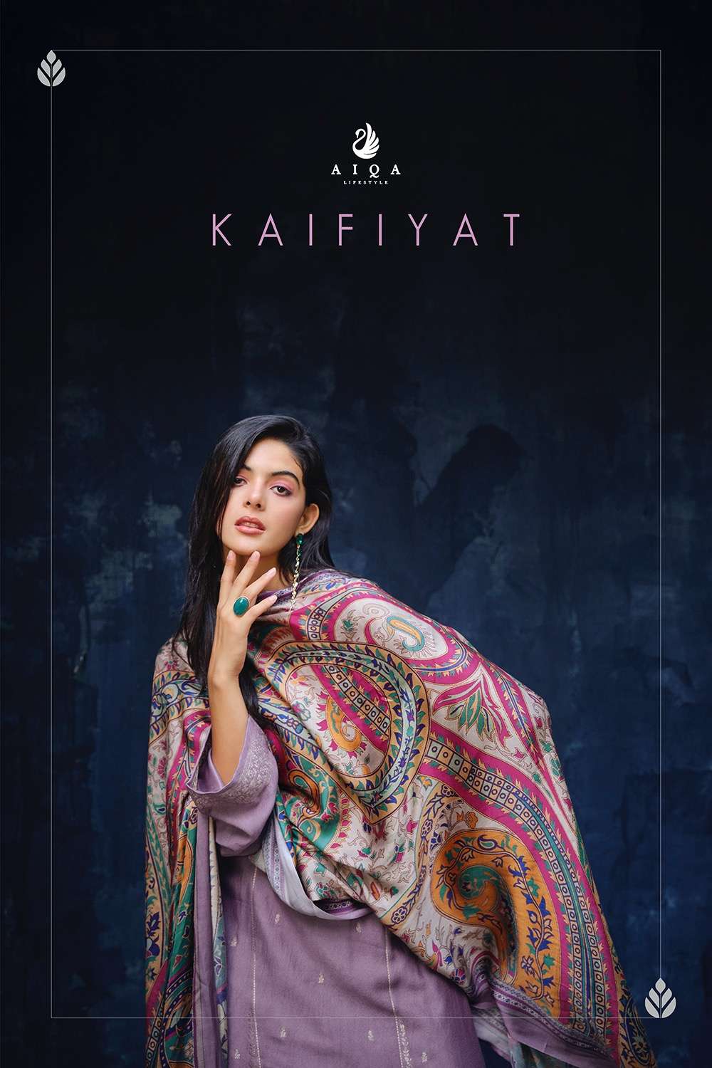 aiqa lifestyle present kaifiyat winter woolen pashmina salwar suit collection