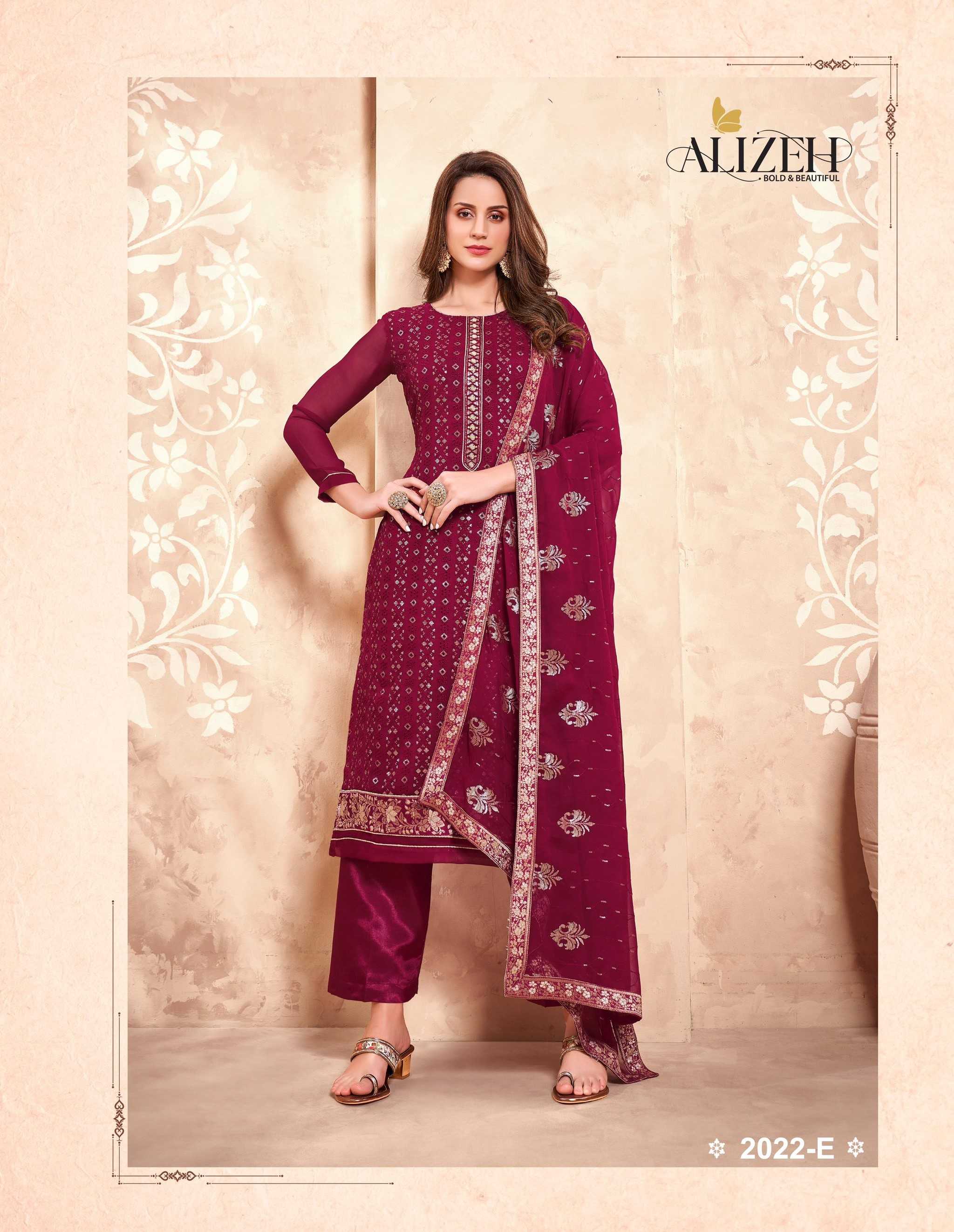 alizeh murad vol 4 2022 e designer khatli work unstitch salwar kameez