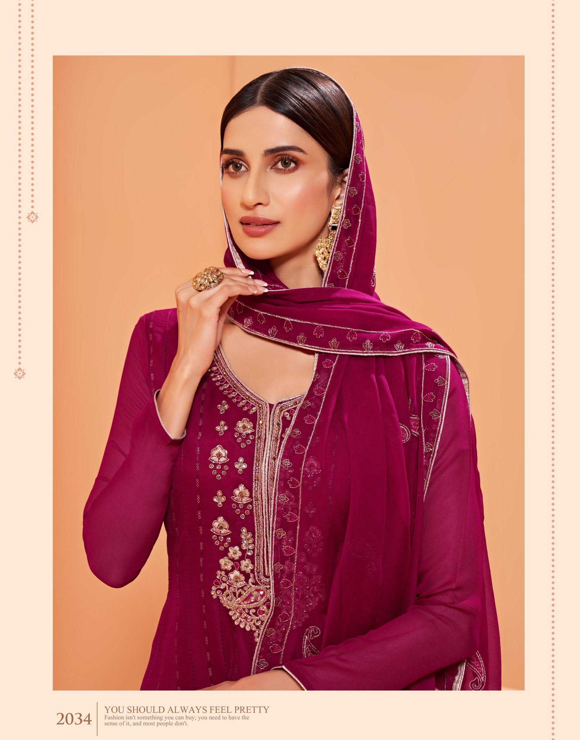 alizeh zaida vol 8 2034 festive wear designer salwar kameez single design