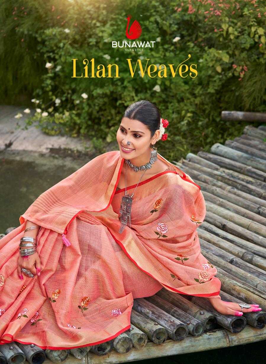 bunawat linen weaves designer linen saris wholesaler