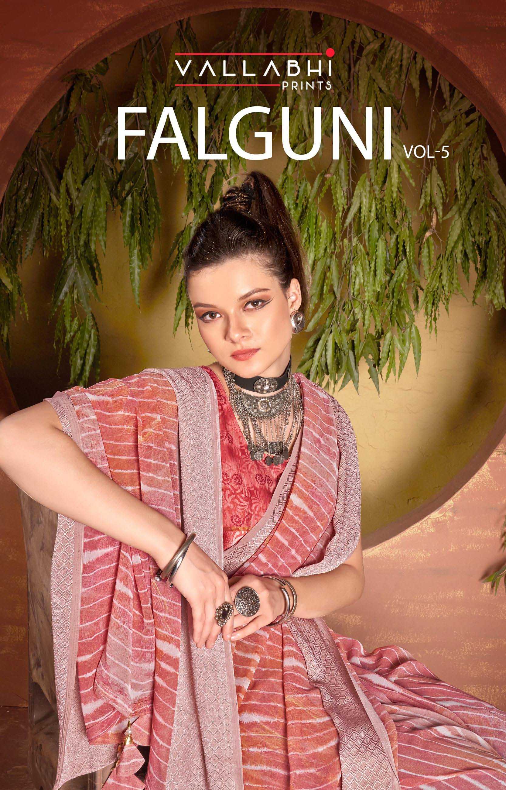 falguni vol 5 by vallabhi prints fancy casual wear sarees collection