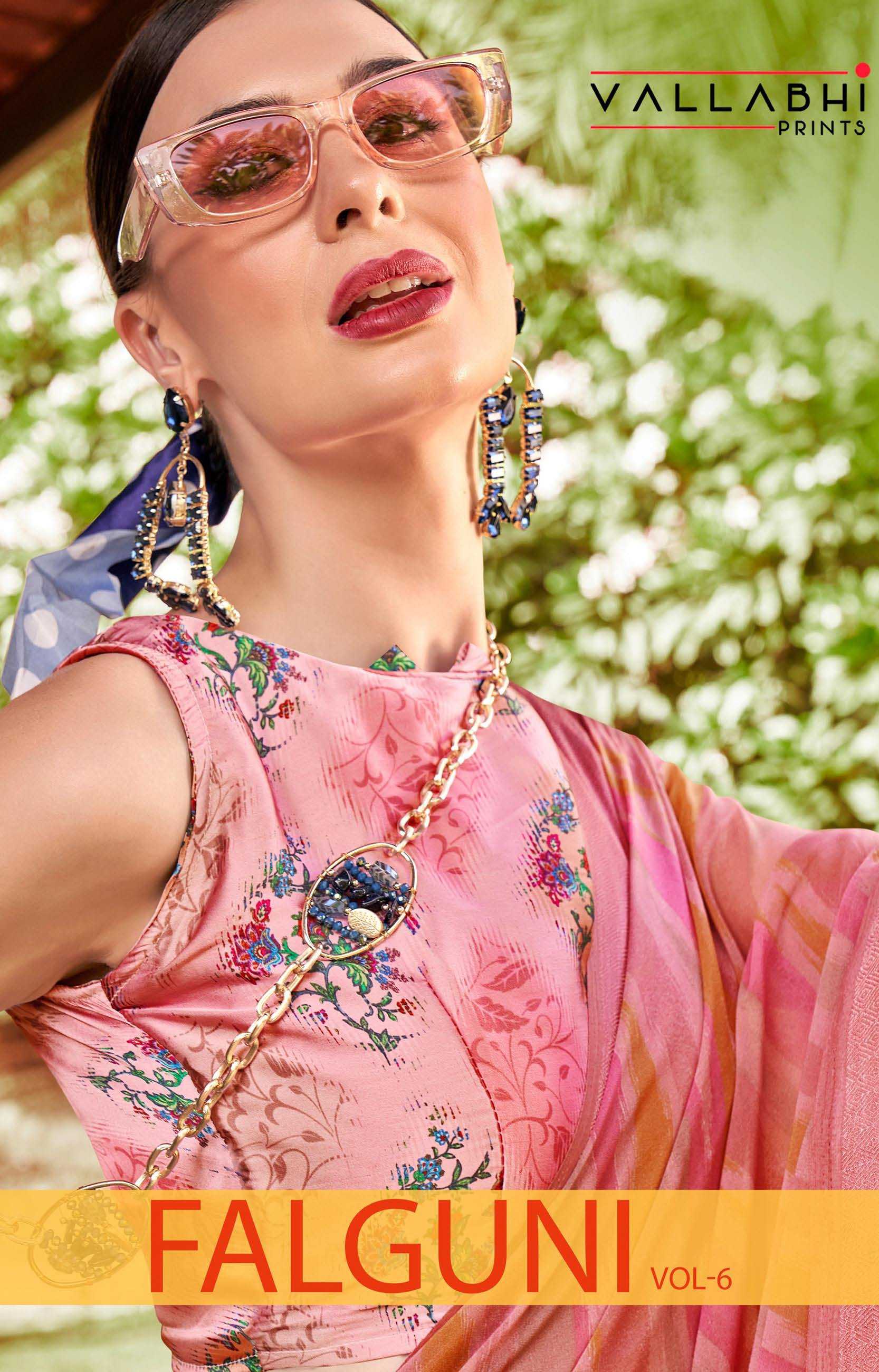 falguni vol 6 by vallabhi print georgette adorable fancy sarees