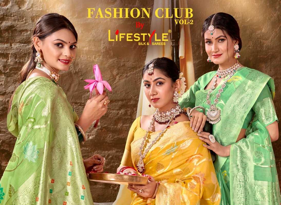 fashion club vol 2 by lifestyle amazing festive wear sarees online supplier
