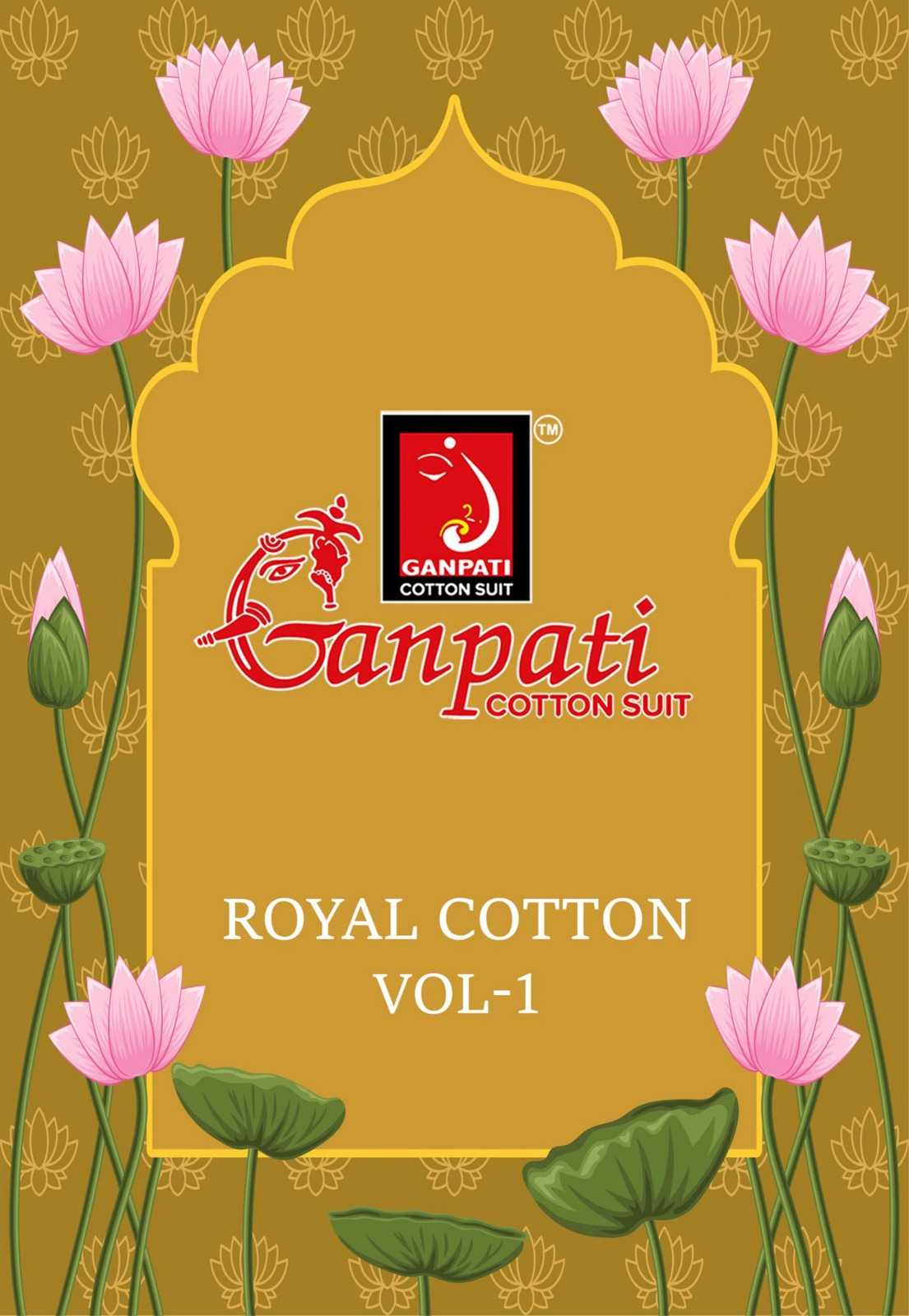 ganpati cotton launch royal cotton vol 1 fancy casual readymade ladies suits