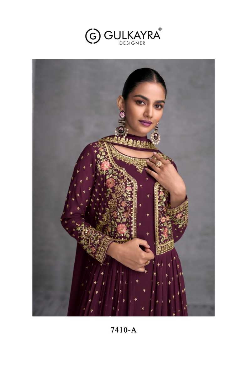 gulkayra zohana readymade designer kurti bottom dupatta with long shrug 