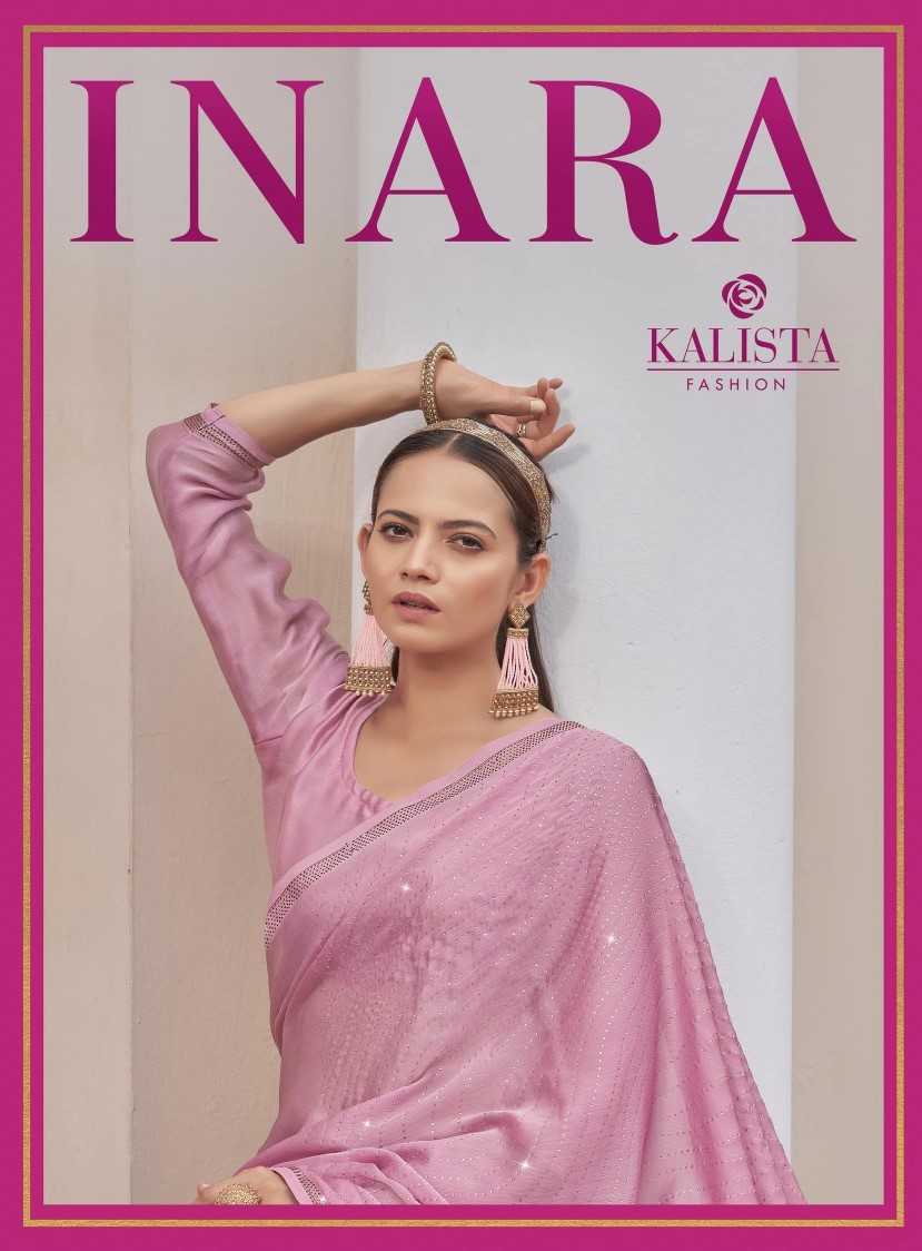 kalista fashion inara designer party wear swarovski work sarees