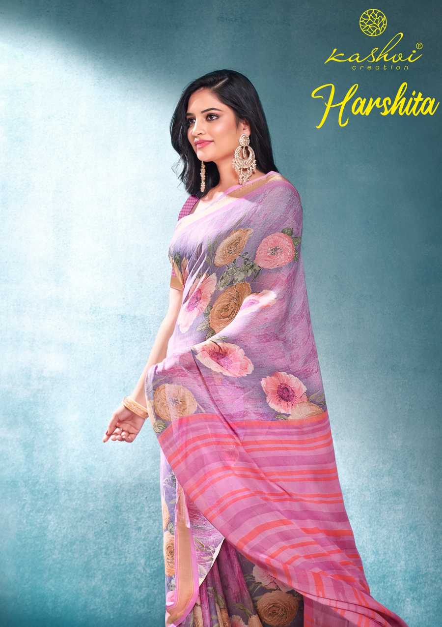 kashvi creation harshita daily wear fancy saree collection