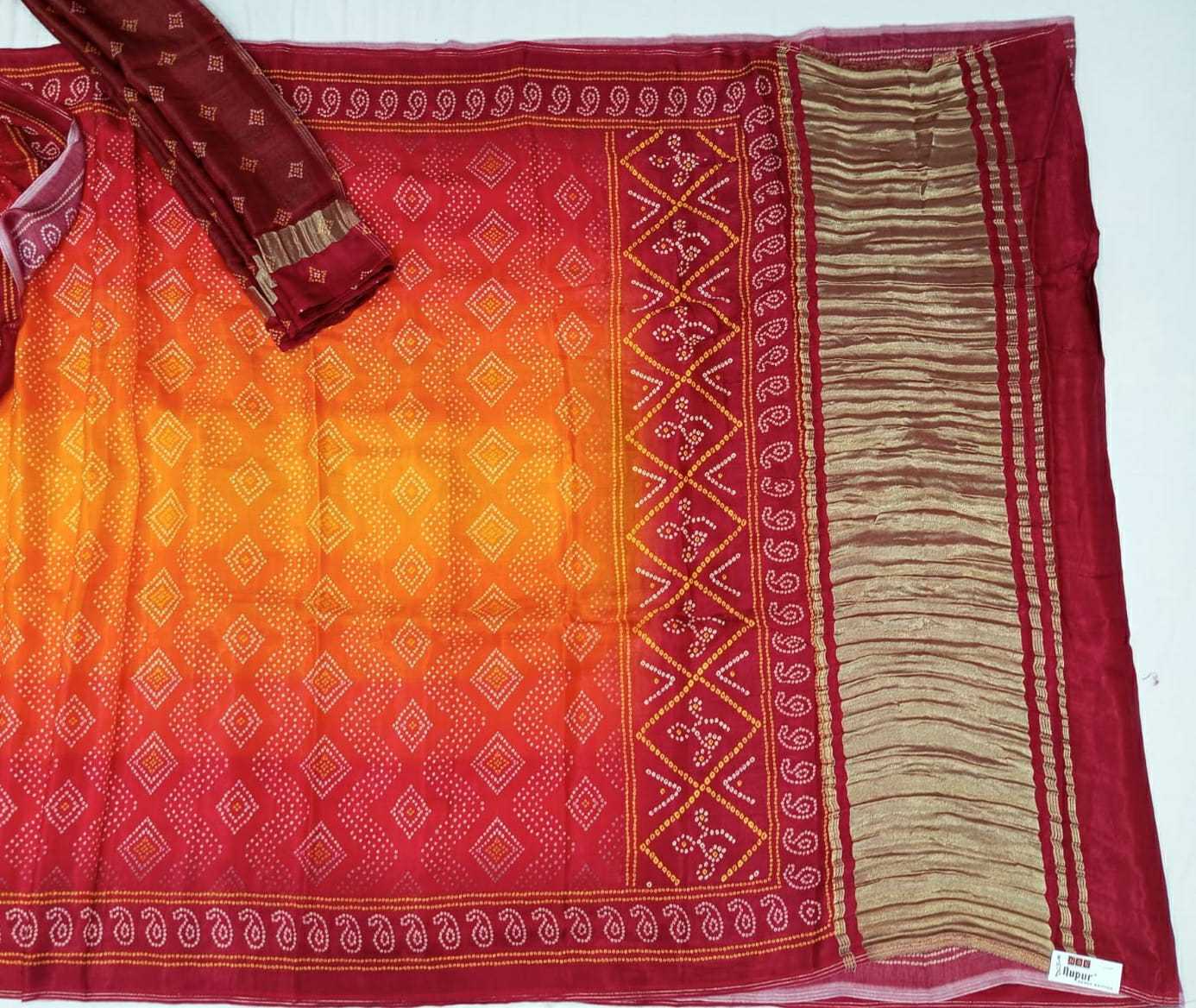krishna creation gajji silk festive wear single colour matching sarees collection
