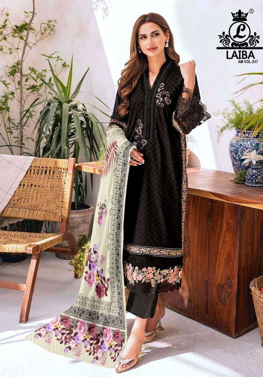 laiba am vol 247 beautiful fancy work readymade pakistani salwar kameez with digital print dupatta