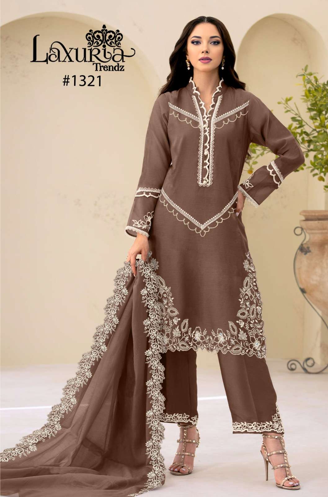 laxuria 1321 pakistani readymade kurti pant dupatta designer collection for festive wear