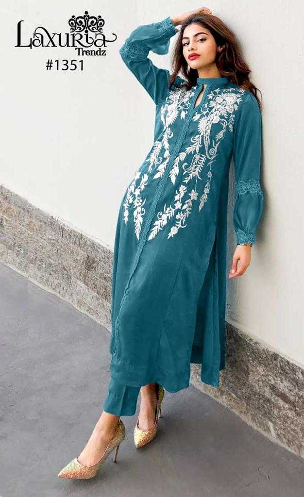 laxuria 1351 latest pakistani designer velvet winter occasion wear readymade 3pcs