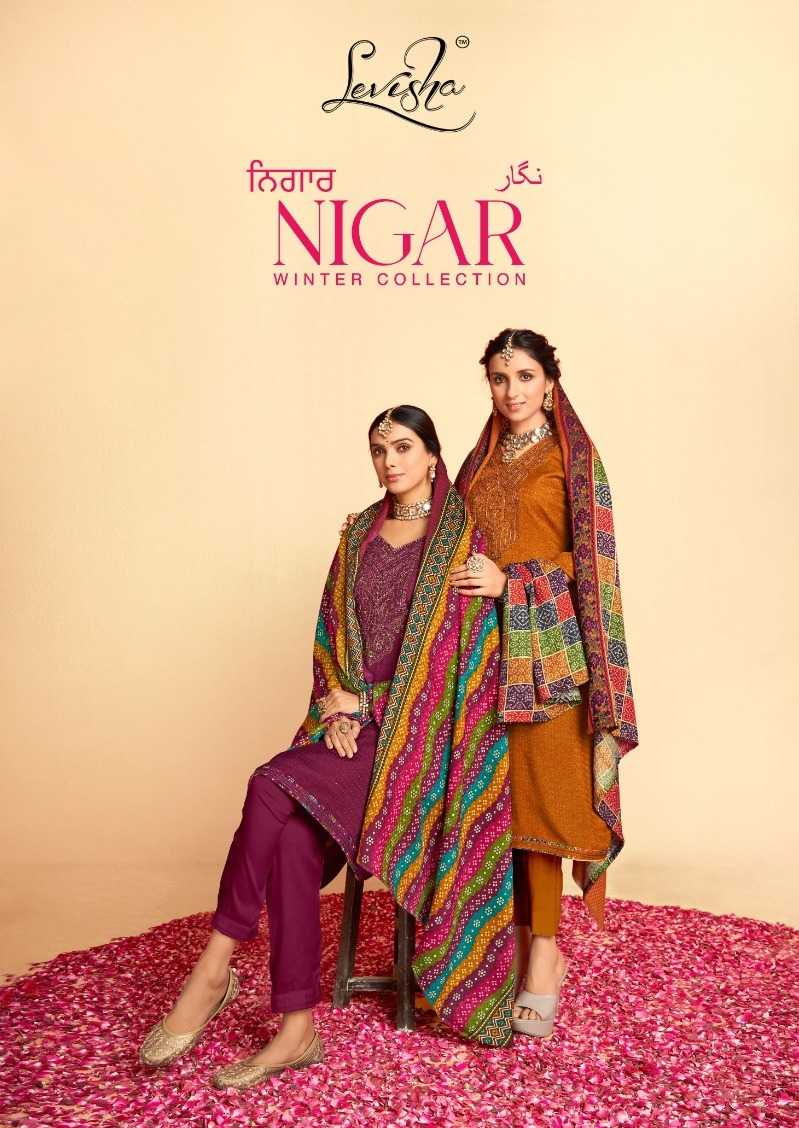 levisha nigar winter collection amazing pashmina suits