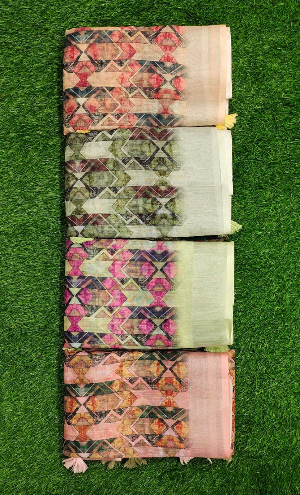 maanyata cool cool fancy linen silk elegant sarees