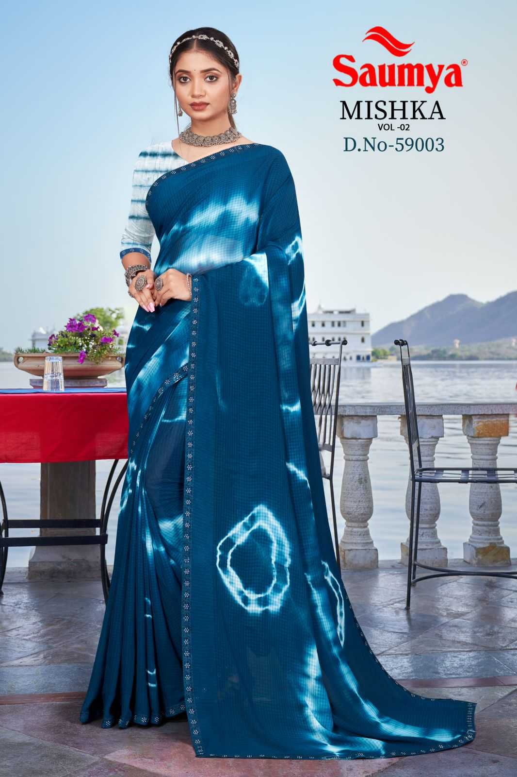 mishka vol 2 by saumya fancy casual sarees supplier
