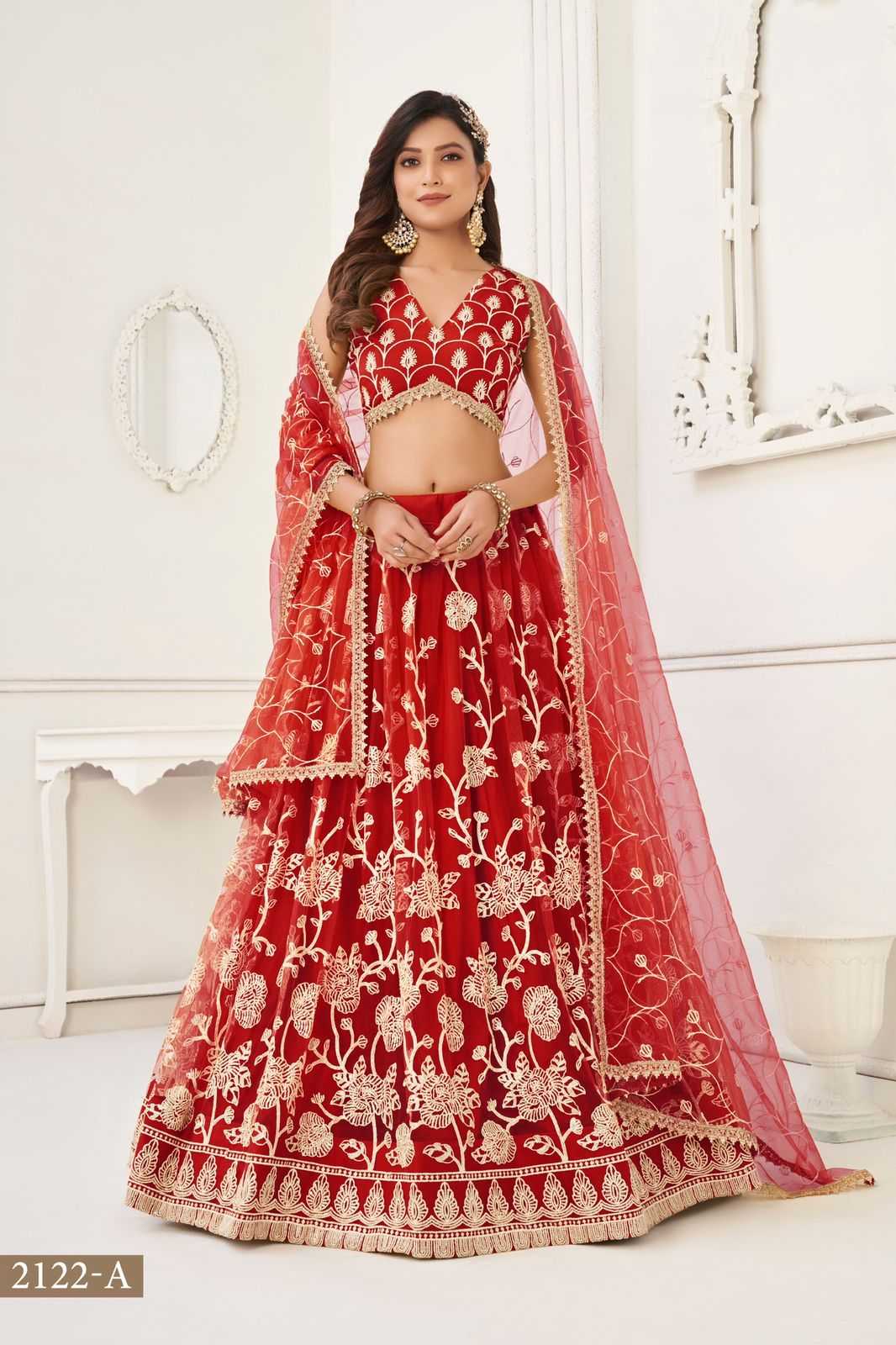 narayani fashion 2122 abcd designer semistitch lehenga choli wedding wear exclusive collection