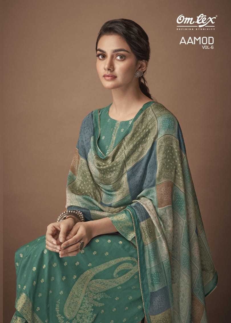 omtex aamod vol 6 winter special fancy pashmina salwar kameez