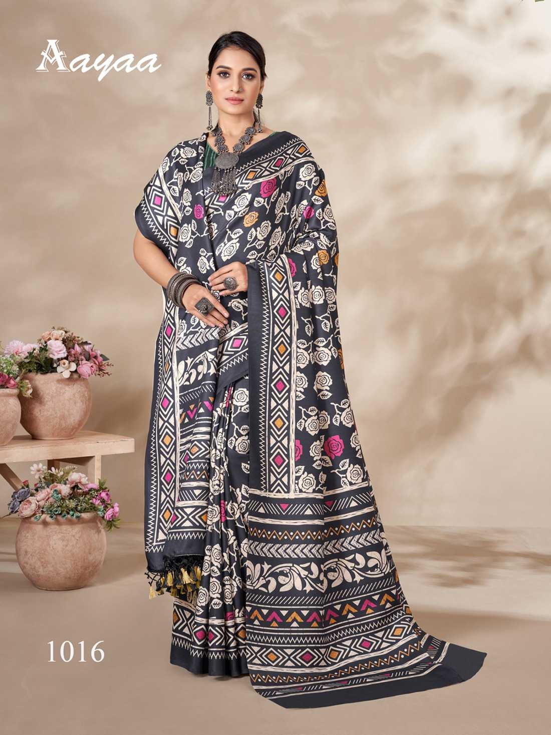 pr aaya pashmina vol 2 winter wear digital print saree with shawl collection