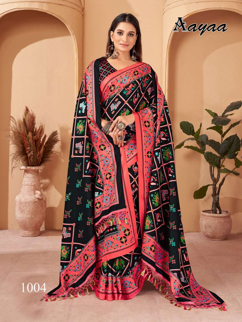 pr aayaa pashmina vol 1 winter collection digital print saree with shawl