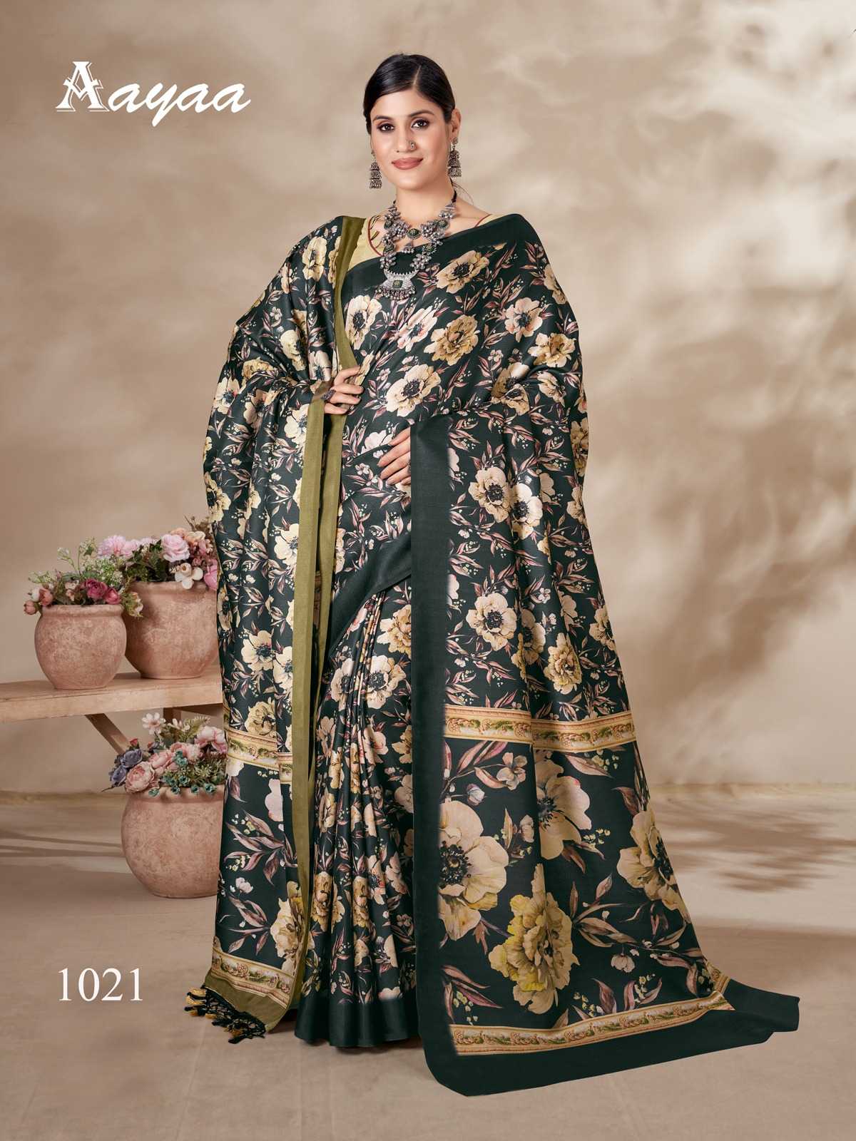 pr aayaa pashmina vol 3 winter wear digital print saree with shawl 