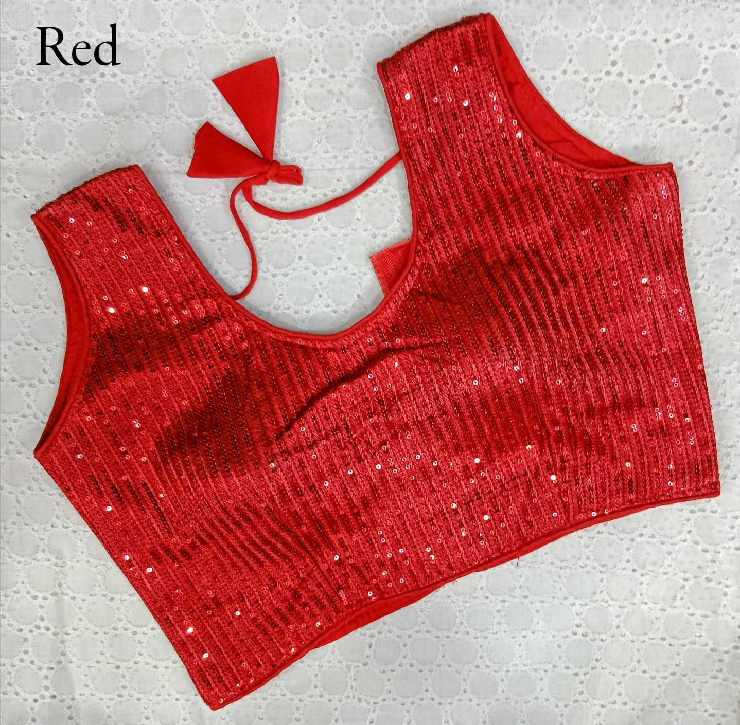 pr gorgette lining sequence work blouse