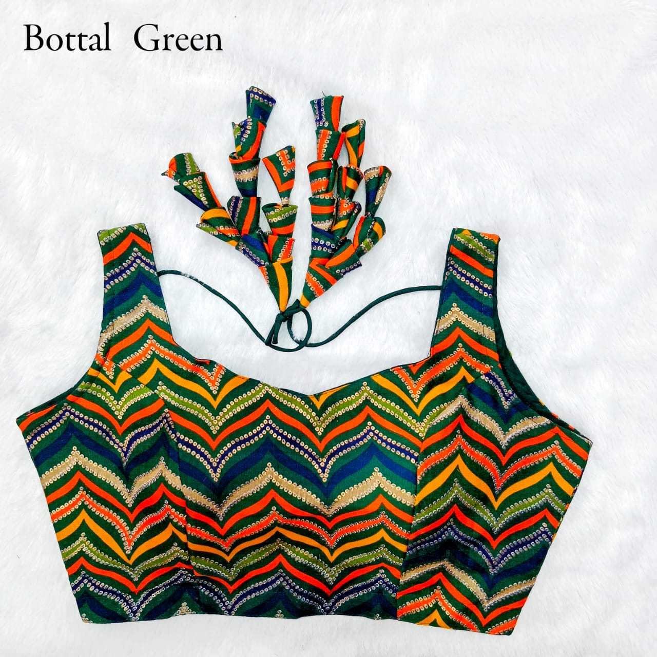 pr zigzag jhumka fancy readymade blouse