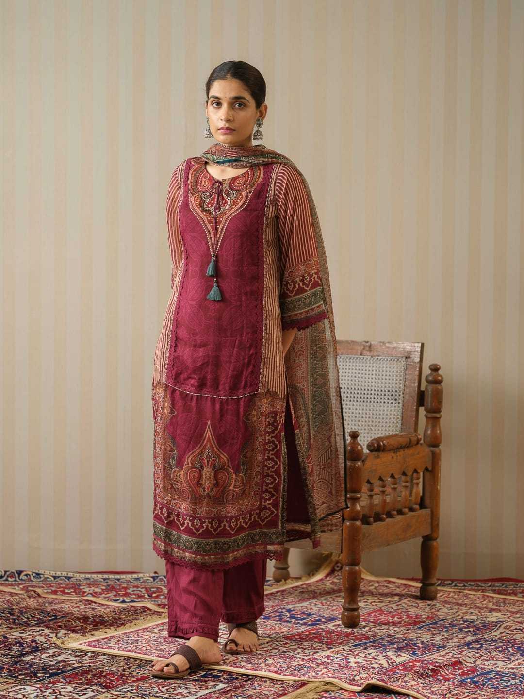 psyna 2511 readyamde organza elegant kurti pant dupatta combo set