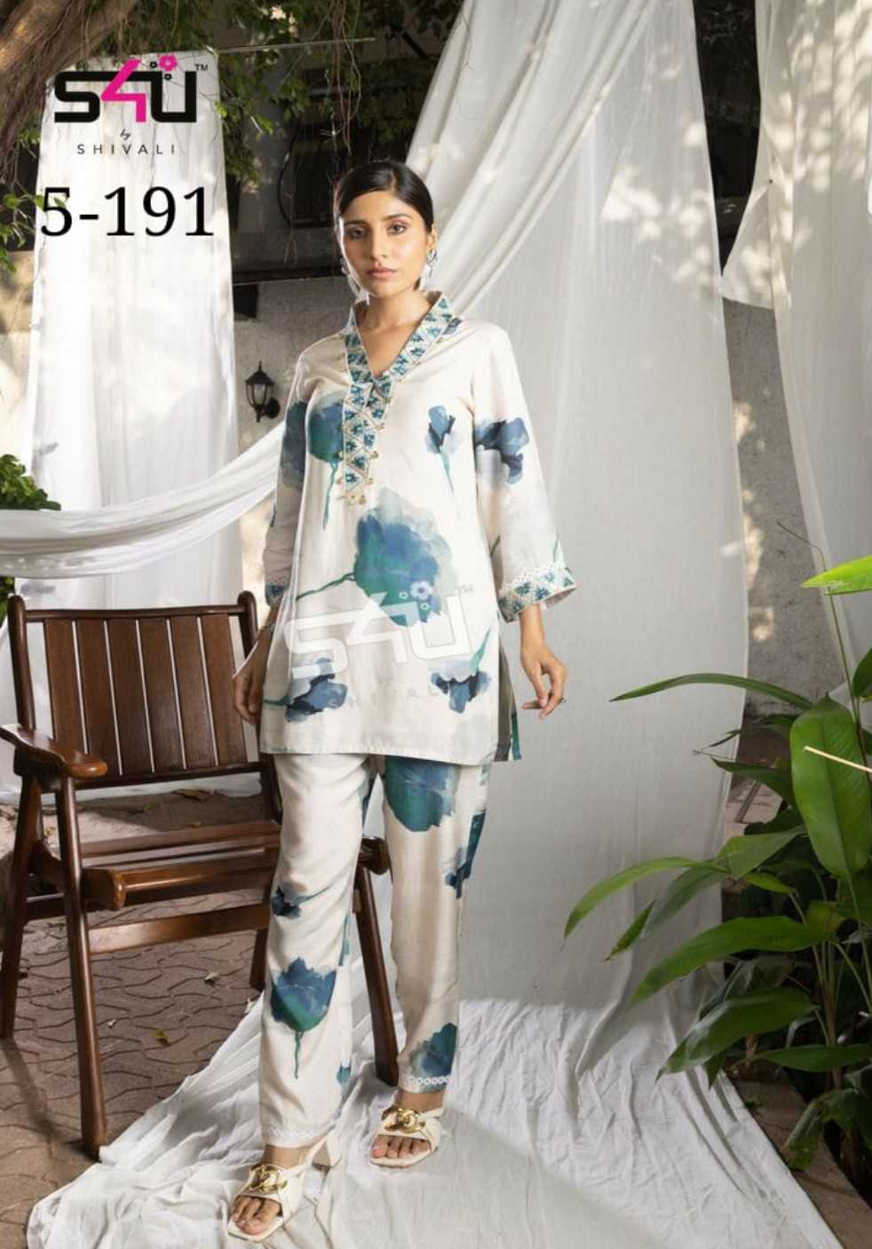 s4u pr 5-191 fullstitch fancy kurti pant combo set