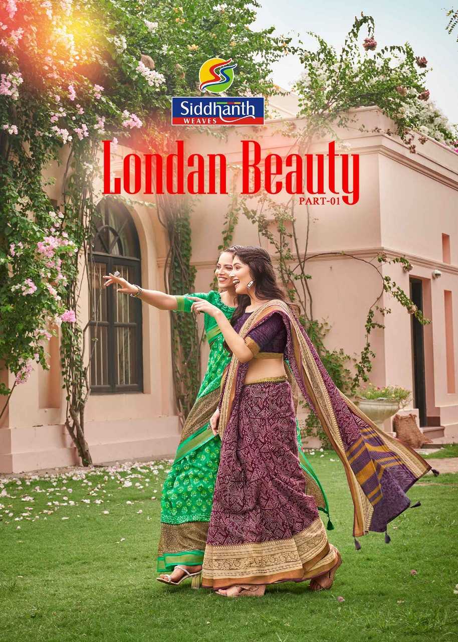 siddhanth weaves londan beauty vol 1 beautiful cotton fancy sarees supplier