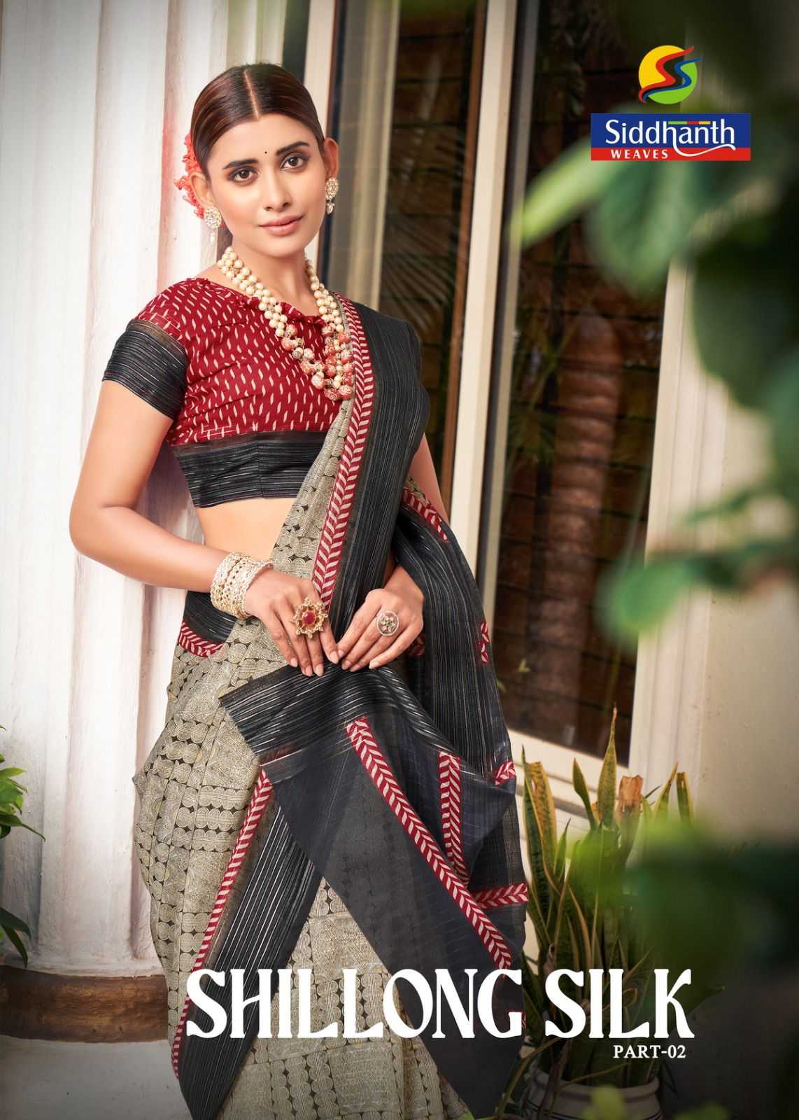 siddhanth weaves shillong silk vol 2 cotton regular wear sarees supplier