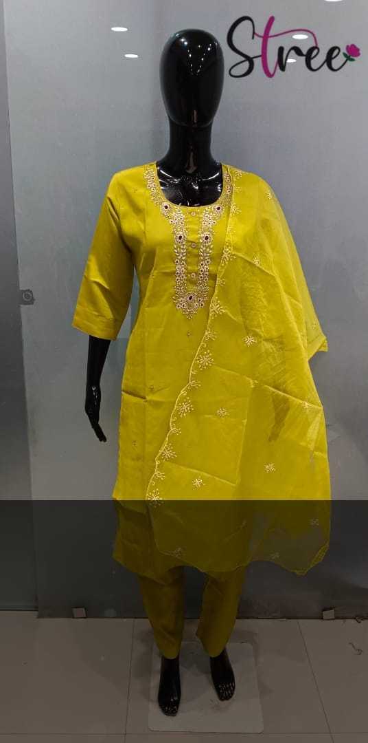 stree lifestyle readymade silk 3pcs combo set