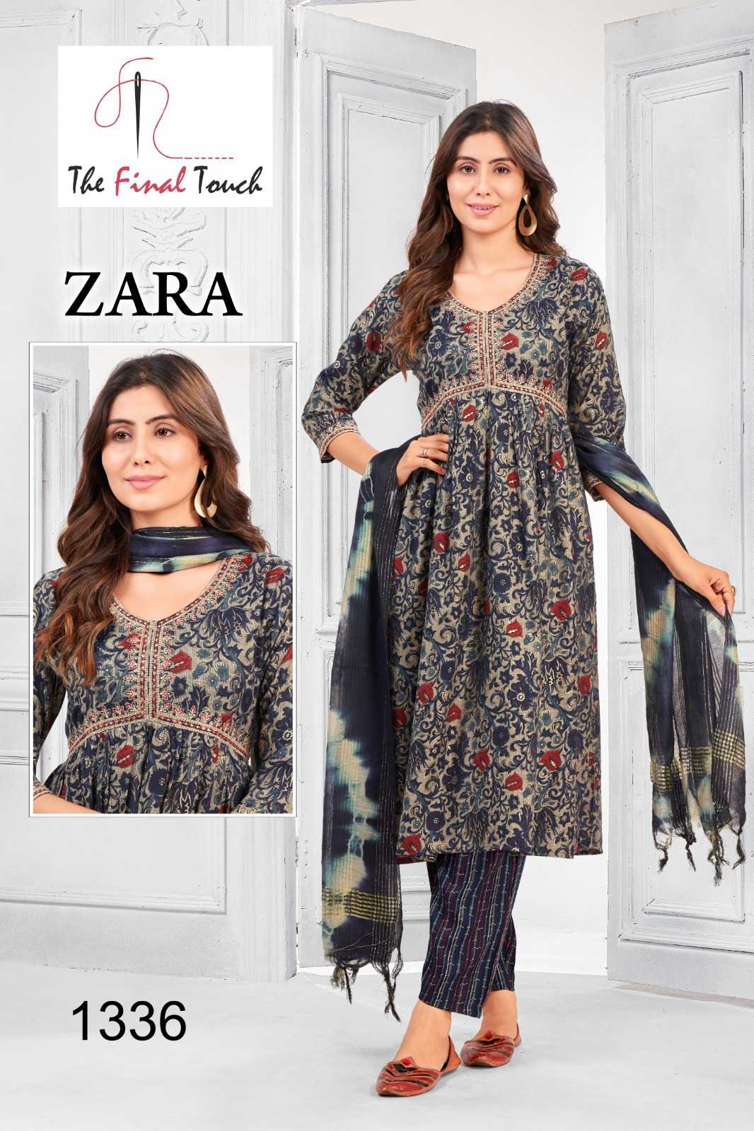the final touch launch zara fancy readymade alia pattern salwar kameez combo set 