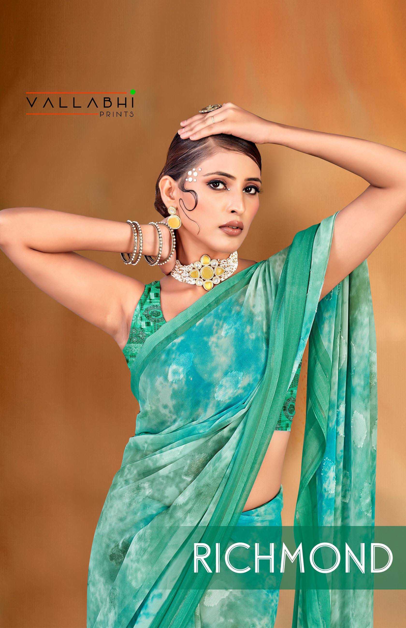 vallabhi prints richmond casual wear fancy sarees collection