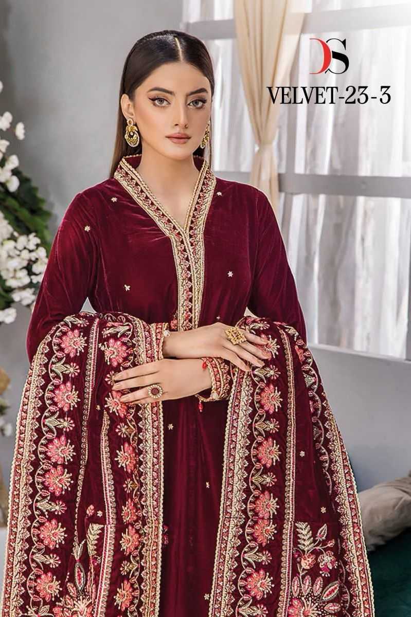 velvet 23 vol 3 by deepsy suits designer winter wear pakistani salwar kameez material