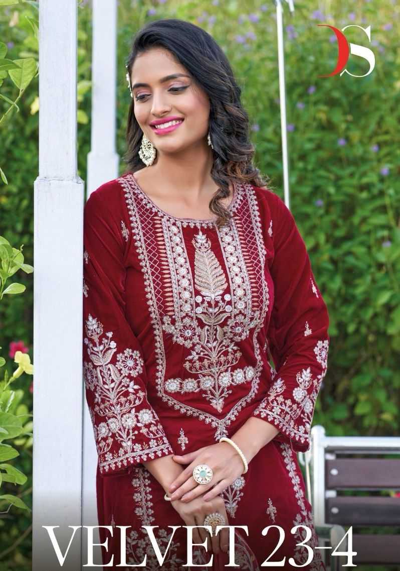 velvet 23 vol 4 by deepsy suits designer pakistani winter velvet dress material with organza dupatta