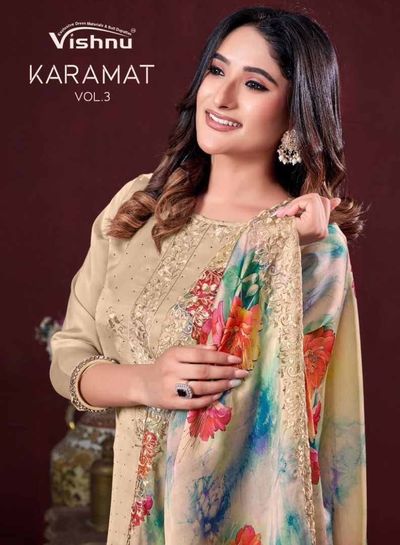 vishnu impex karamat vol 3 fancy sawarovski work unstitch salwar kameez