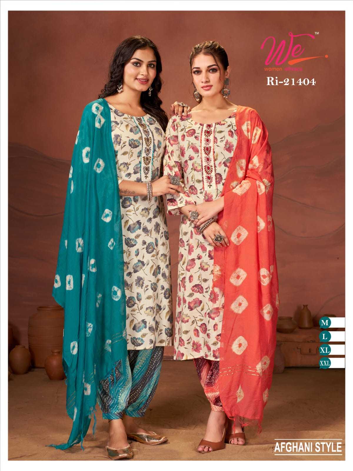 we women 21404 afghani style fullstitch 3pcs combo set