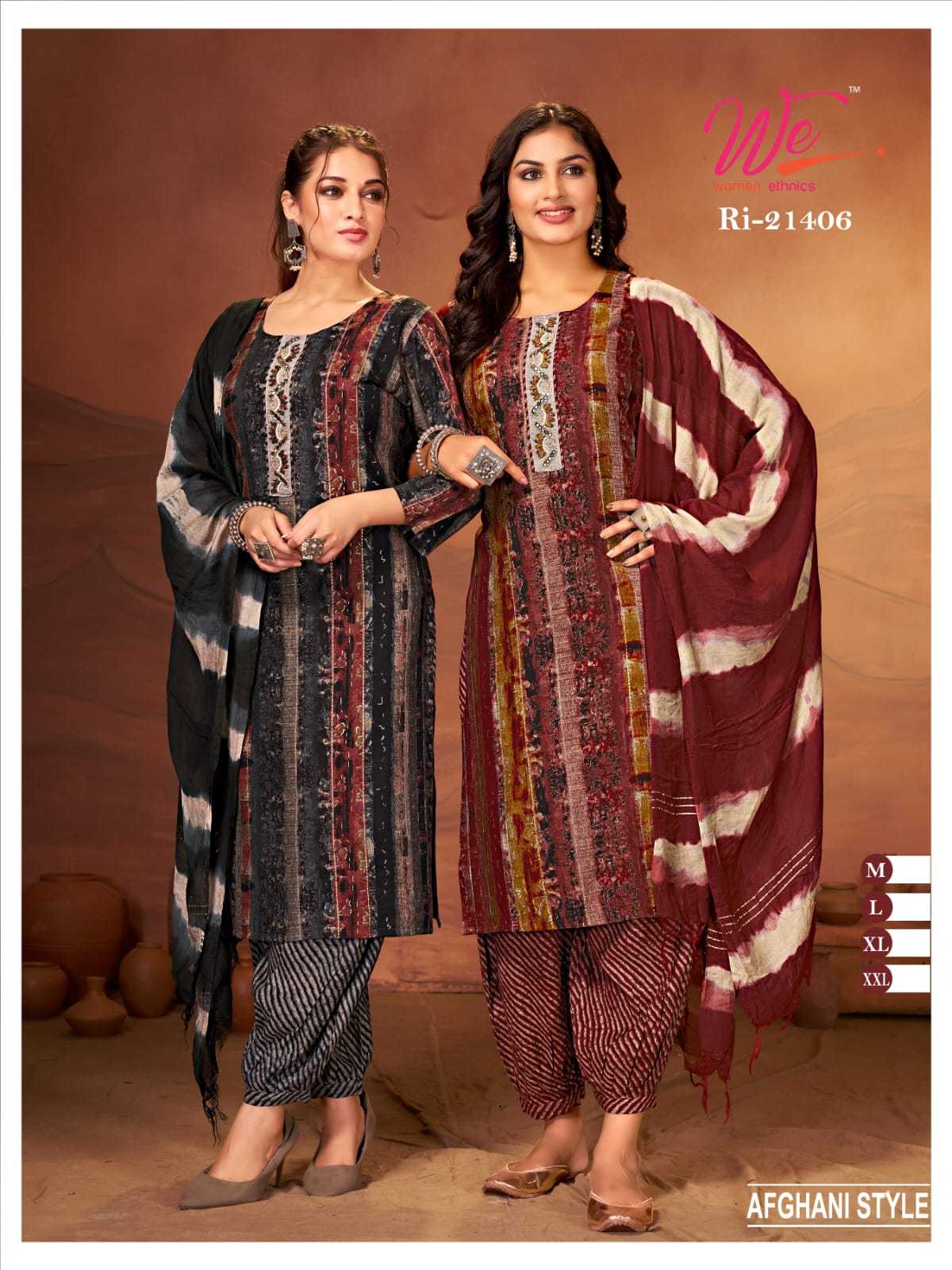 we women 21406 afghani style readymade 3pcs combo set