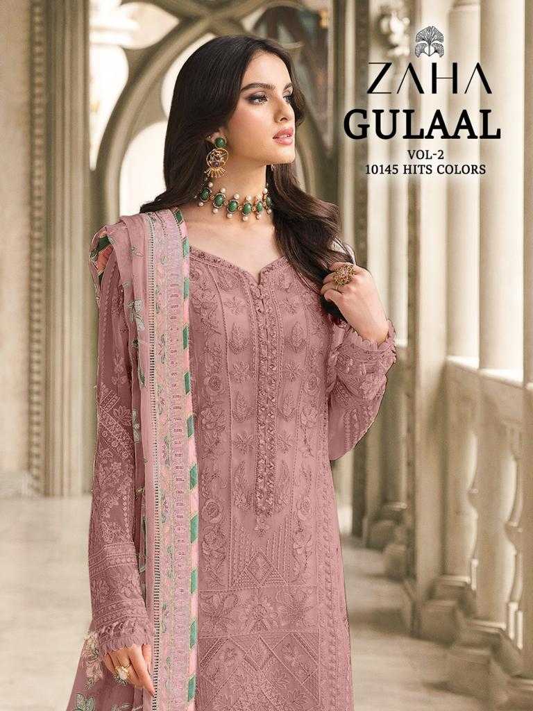 zaha gulaal vol 2 10145 abcd hits colors pakistani designer elegant dress material