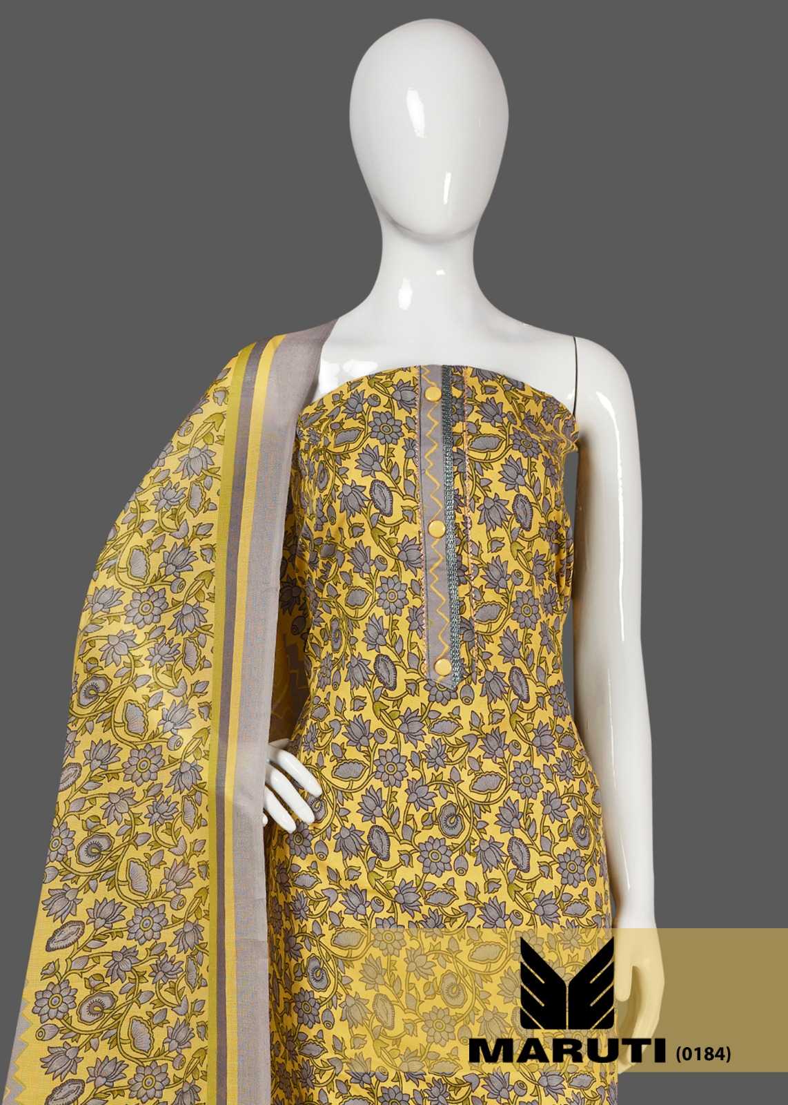 bipson maruti 184 premium collection cotton comfy wear dress material