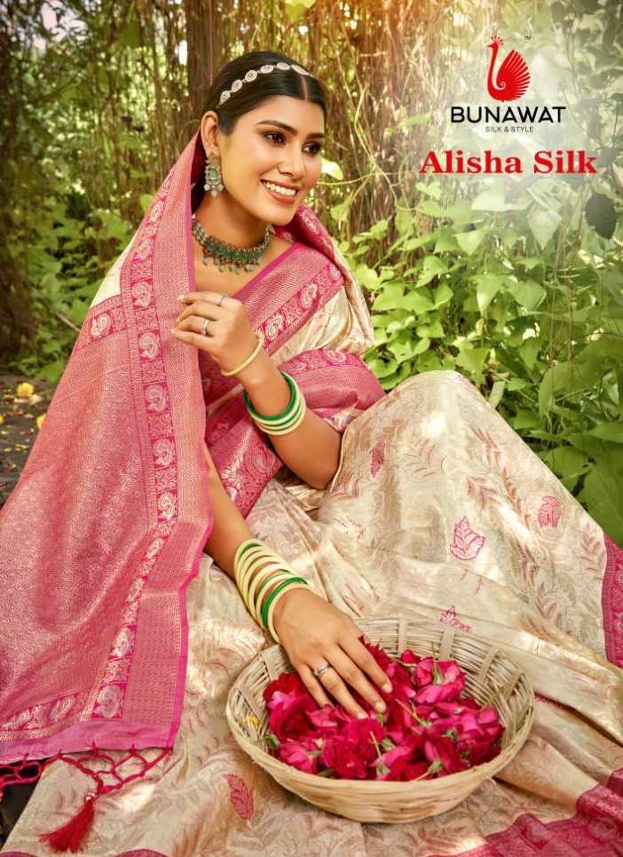 bunawat Alisha silk zari weaving banarasi silk saris wholesaler
