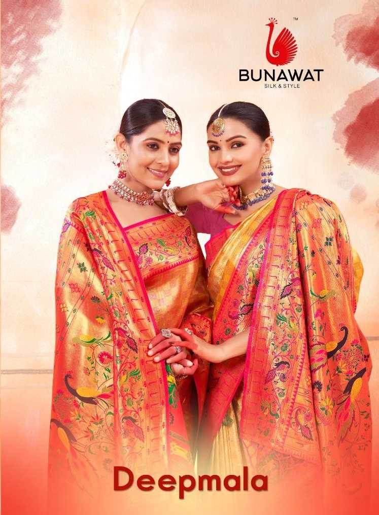 bunawat deepmala zari weaving wedding paithni silk saris wholesaler