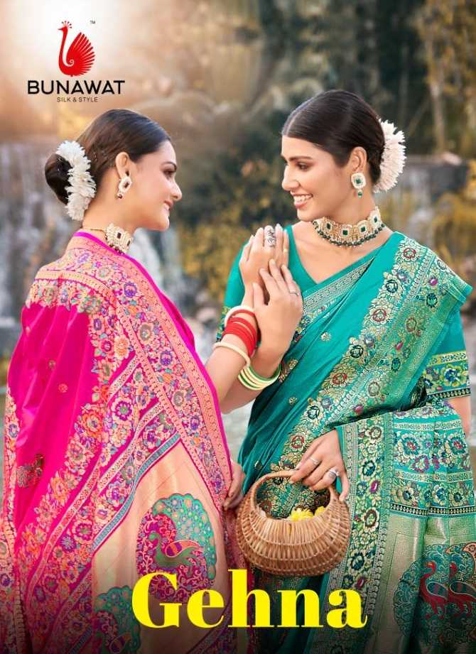 bunawat gehna zari weaving wedding paithani silk saris wholesaler