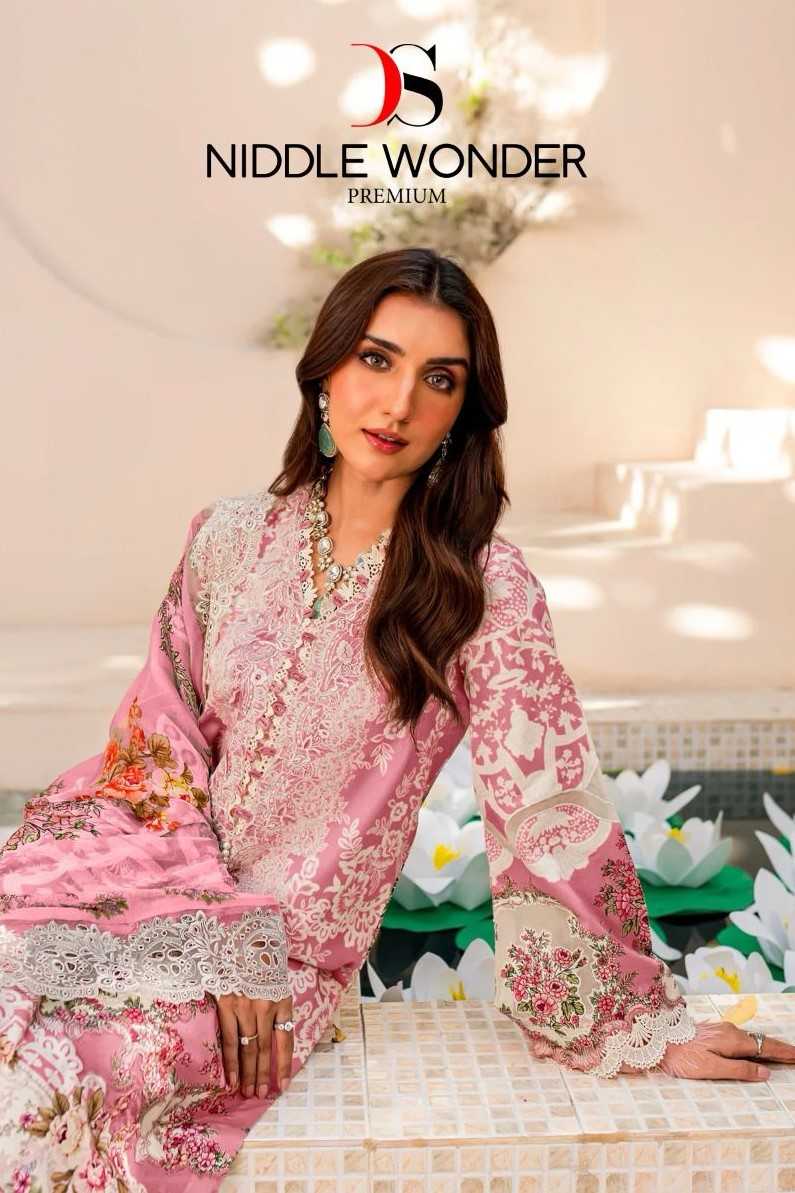 deepsy suits niddle wonder premium pakistani printed cotton unstitch suit