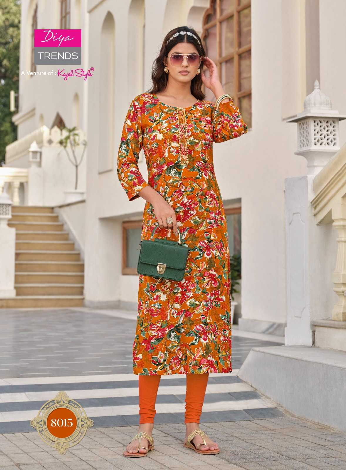 diya trends gardencity concept beautiful straight kurti combo set