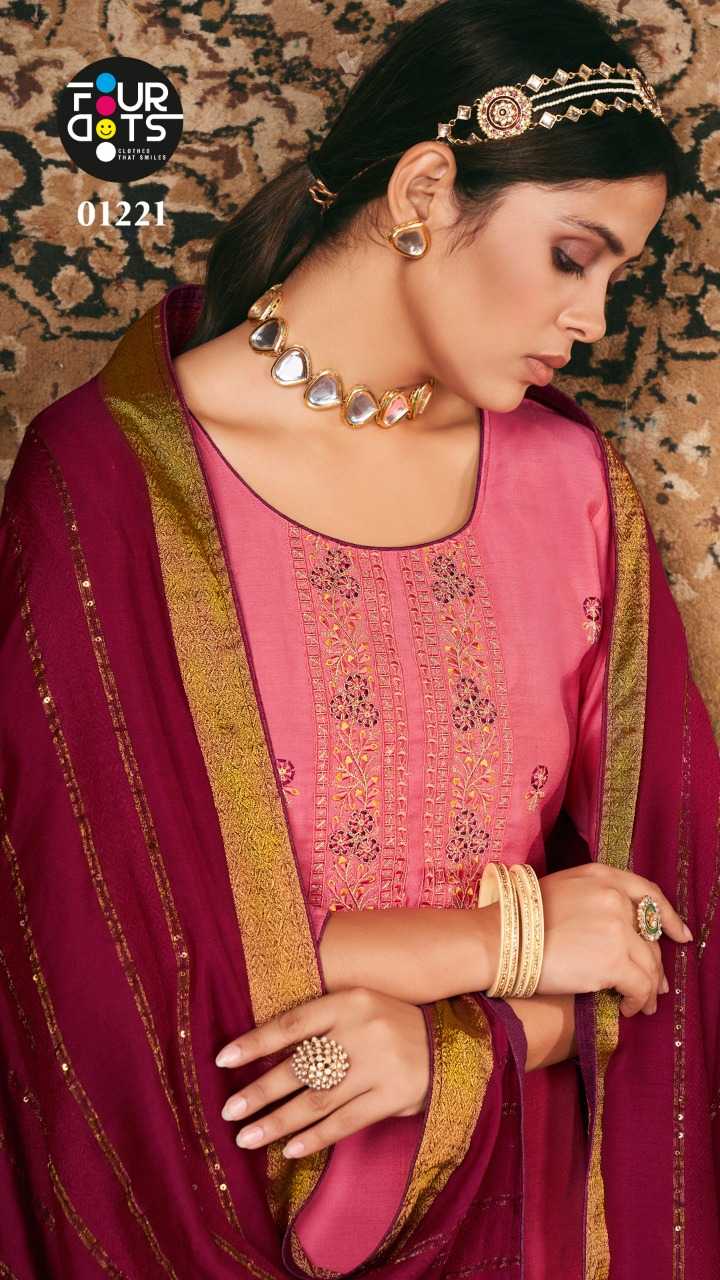 fourdots triveni vol 2 elegant handwork designer dress material