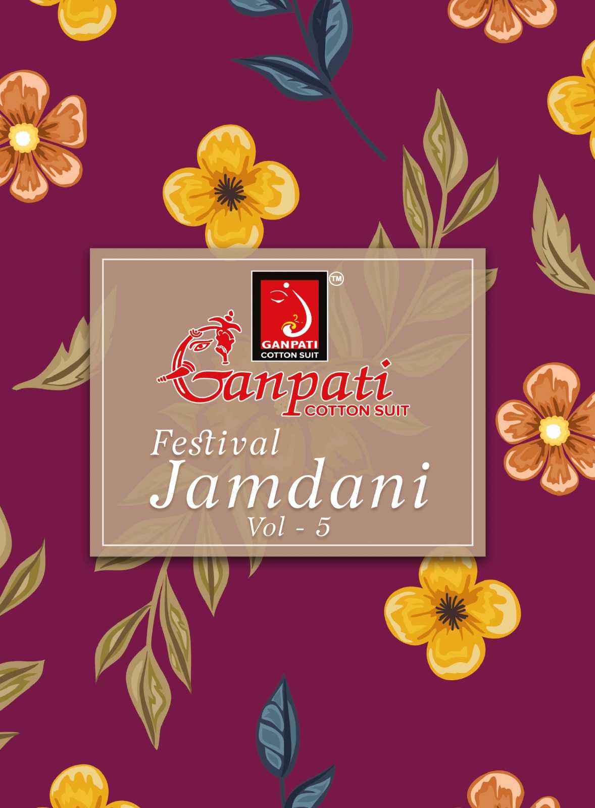 ganpati cotton festival jamdani vol 5 fancy unstitch patiala salwar kameez