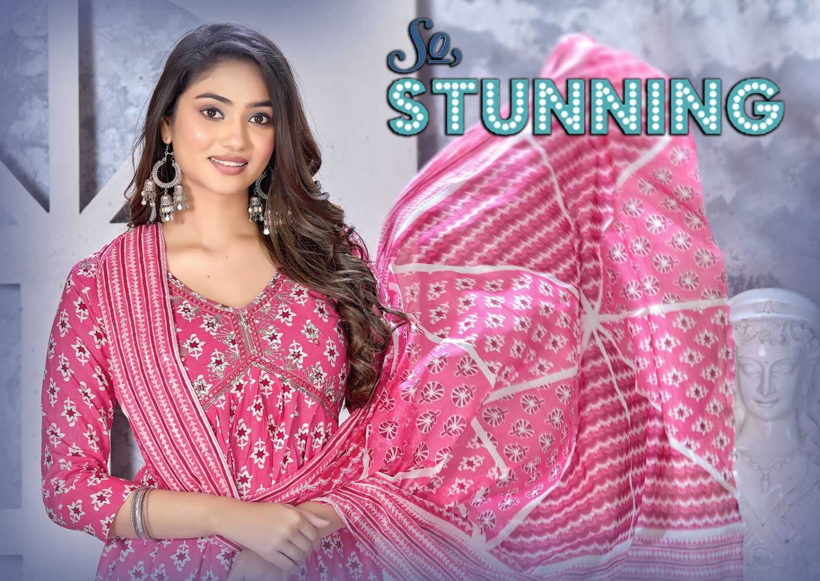 Golden So Stunning Heavy 40x60 cotton Print READYMADE SUIT CATALOG WHOLESALER BEST RATE