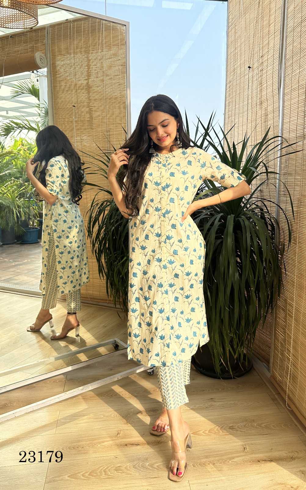 indira apparel 23179 fullstitch comfortable wear kurti pant combo set 