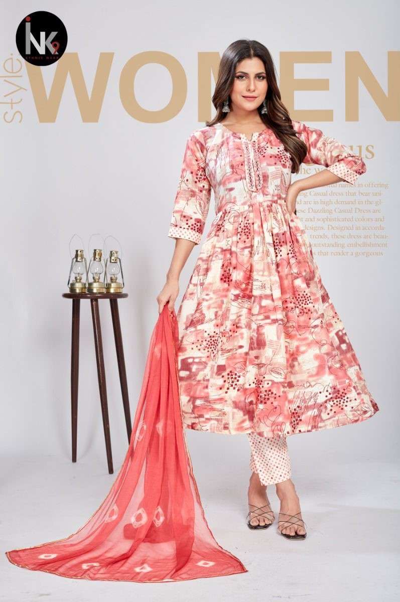 ink 9 rubicon vol 2 readymade nayra cut salwar kameez combo set