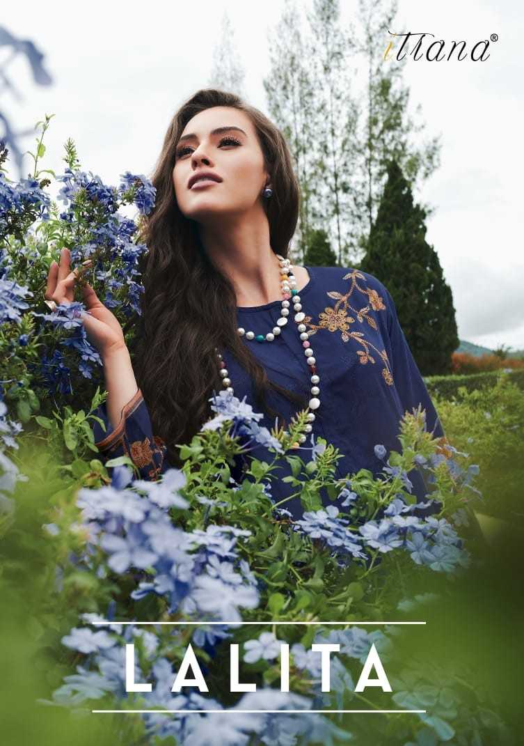 itrana lalita digital print with handwork plazzo style unstitch salwar kameez